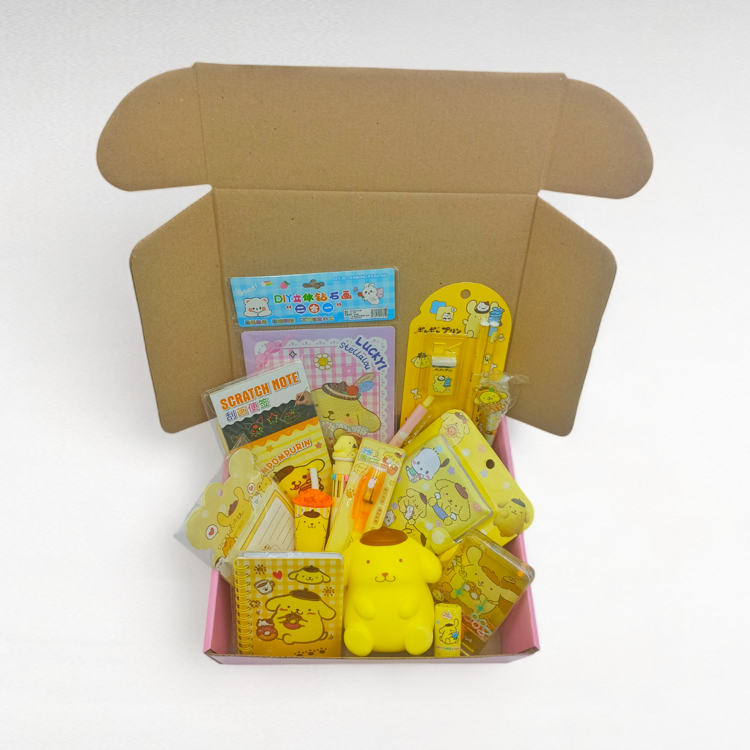 Caja Sorpresa Kawaii Articulos Sanrio Pompompurin