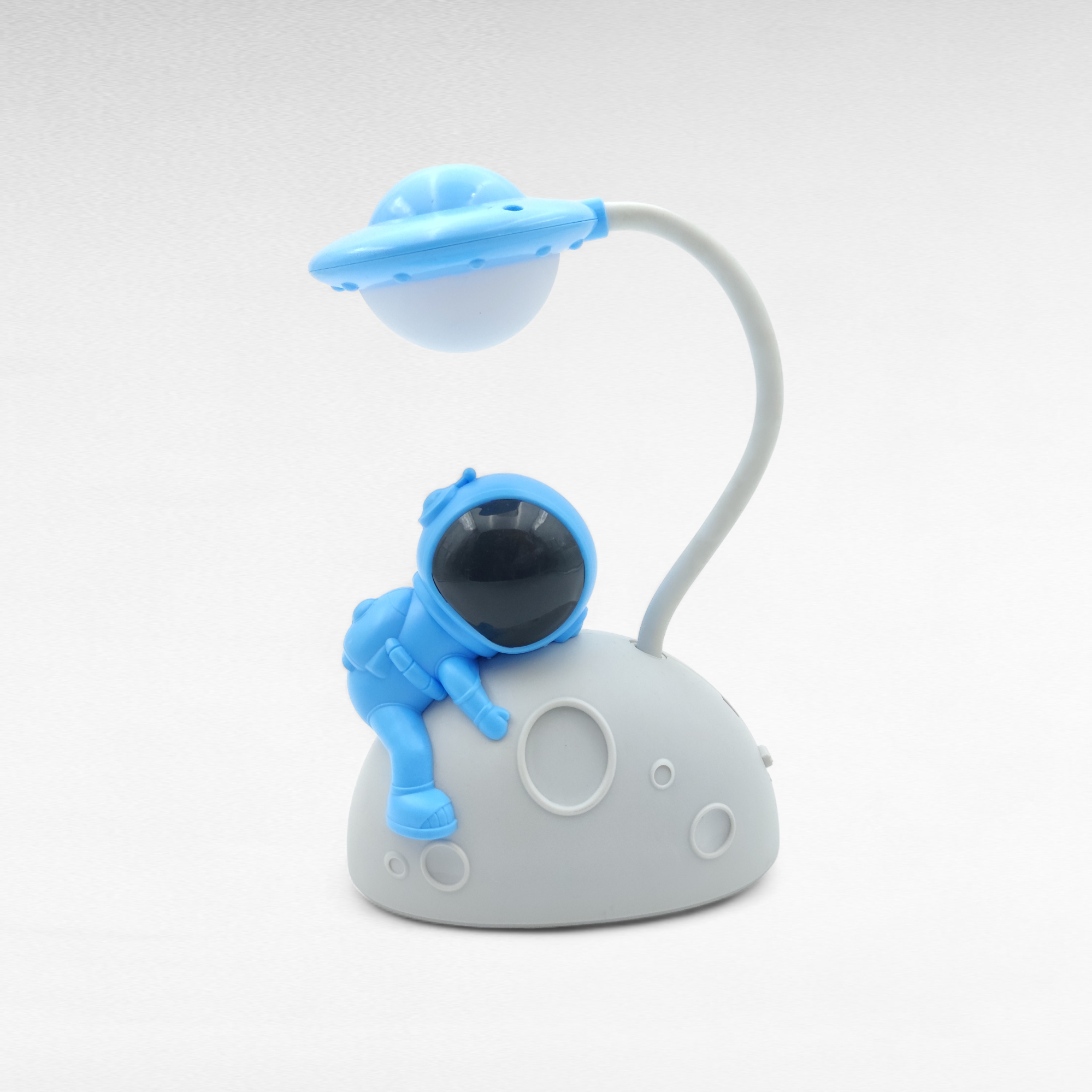 Lámpara Astronauta Luna Recargable Azul